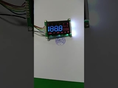 파란색 세그먼트 VA LCD 모듈 검은색 5V LCD 디스플레이 PCB와 함께 백색 백등