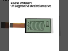 18PIN FPC 커넥트 사용자 지정 LCD 디스플레이 화면 TN 세분화된 검은 문자