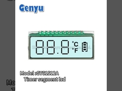 TN 세그먼트 사용자 지정 LCD 화면 2 색상 LED 백라이트 온도 총