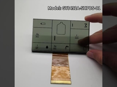 3.0V 사용자 지정 LCD 패널 검은색 실크 스크린 세그먼트 TN 송신 FPC 연결