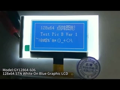 2.15인치 128x64 그래픽 LCD 스크린 STN 화이트 온 블루 34PIN 용접 FPC