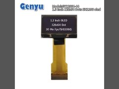 화이트 문자 OLED 디스플레이 1.3 인치 128x64 점 SH1106 30PIN FPC 커넥터