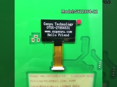 고 콘트라스트 1.54' OLED 화면 화이트 컬러 128x64 해상도 SPD0301 24pin FPC