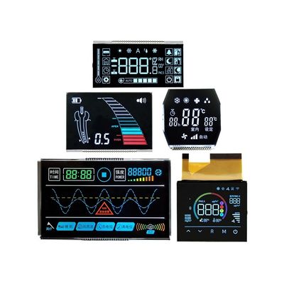 좋은 가격 Custom LCD Display Module 8 Digit 7 Segment Display with Black Background LCD Size TN VA Black Monochrome LCD Screen 온라인으로