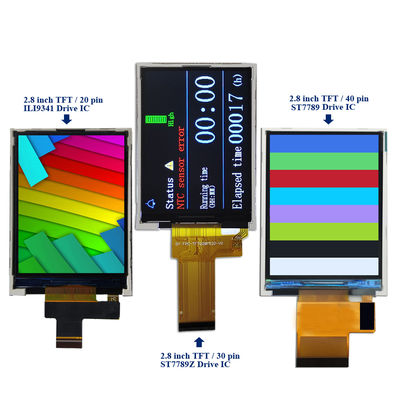 좋은 가격 2.8 Inch TFT IPS LCD Display Device Meter Screen FPC Solder or Connector for FPC Connection 온라인으로