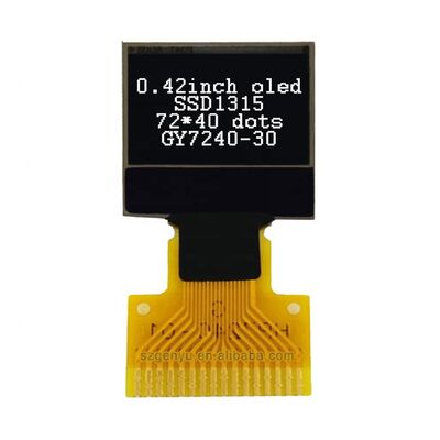 좋은 가격 마이크로 OLED 디스플레이 0.42 인치 72x40 점 행렬 I2C/SPI 인터페이스 Arduino 및 스마트 기기 온라인으로