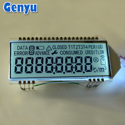 좋은 가격 흰색 백라이트 사용자 지정 LCD 화면 HTN 세그먼트 된 28PIN 에너지 미터 LCD 디스플레이 온라인으로