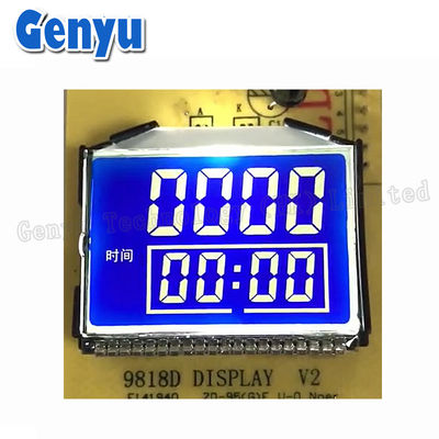 좋은 가격 맞춤형 STN 세그먼트 LCD 디스플레이 블루 백그라운드 화이트 디지털 믹서 머신 온라인으로