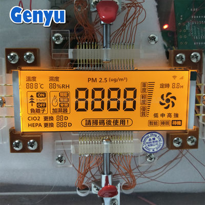 좋은 가격 5.0V 4 Ditig HTN 세그먼트 LCD 디스플레이 RGB 백라이트 색상 공기 정화기에 사용 온라인으로