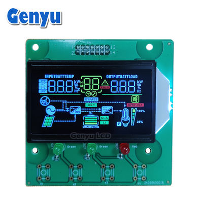 세그먼트 LCD VA 검은색 배경 색상 아이콘 인버터용 백자