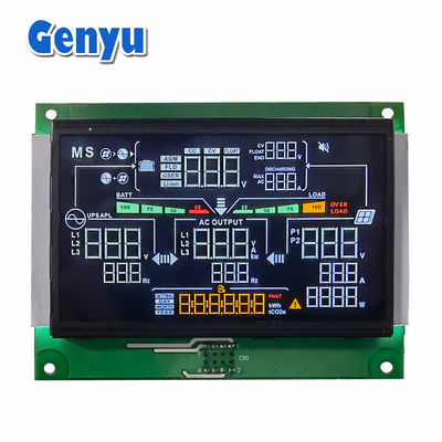 커스텀 세그먼트 LCD 디스플레이 4.3 인치 VA 블랙 스크린 화이트 백라 라이트 5.0V