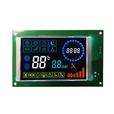 VA LCD 세그먼트 디스플레이 모듈 칩 탑재 색상 아이콘 5.0V 높은 대비