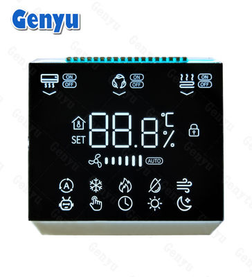 좋은 가격 3.5 인치 사각형 모양 VA 3자리 7 세그먼트 디스플레이 19 PIN 온도 조절 LCD 디스플레이 온라인으로