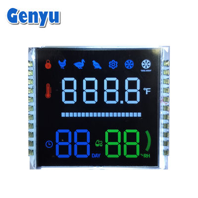 좋은 가격 컬러 디지털 7 세그먼트 VA LCD 디스플레이 22PIN 흰색 백라이트 온라인으로