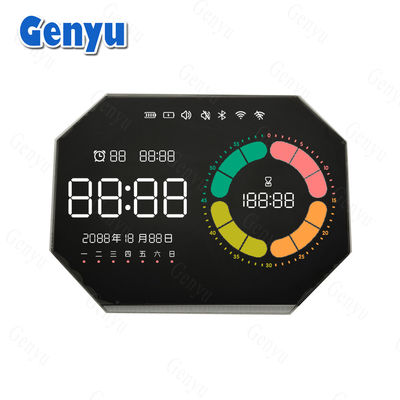 좋은 가격 맞춤형 모양 VA LCD 디스플레이 컬러 세그먼트 LCD 디스플레이 4Digit 시계를 위한 제브라 화면 온라인으로