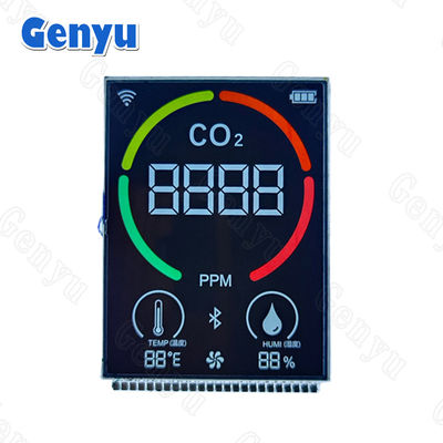 바 타입 VA LCD 디스플레이 블랙 세그먼트 화면 RGB 컬러