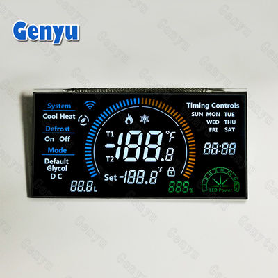좋은 가격 3.3V VA LCD 디스플레이 패널 블랙 LCD 세그먼트 디스플레이 46PIN 백색 백등 온라인으로