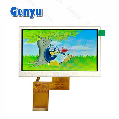 좋은 가격 4.3인치 TFT LCD 디스플레이 480x272 해상도 RGB 40PIN FPC 정상 하얀색 온라인으로