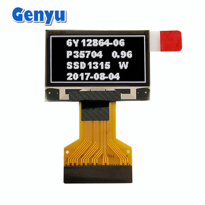 좋은 가격 화이트 그래픽 0.96 인치 OLED 디스플레이 128 * 64 점 0.5mm 30pin FPC 커넥터 온라인으로