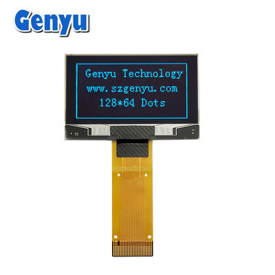 시리즈 인터페이스 1.54 인치 OLED 디스플레이 패널 블루 컬러 128x64 점 24PIN
