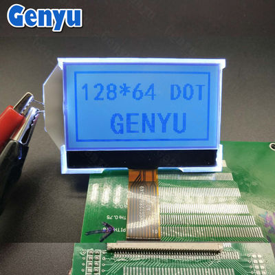 2.15 인치 128x64 LCD 디스플레이 STN 양성 COG + FPC 10PIN SPI 인터페이스