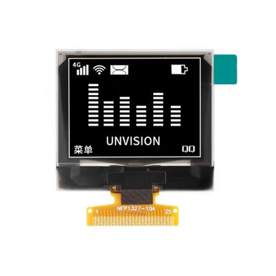 좋은 가격 1.32인치 OLED 디스플레이 화이트 128x96 해상도 25핀 솔더링 FPC 여러 인터페이스 온라인으로